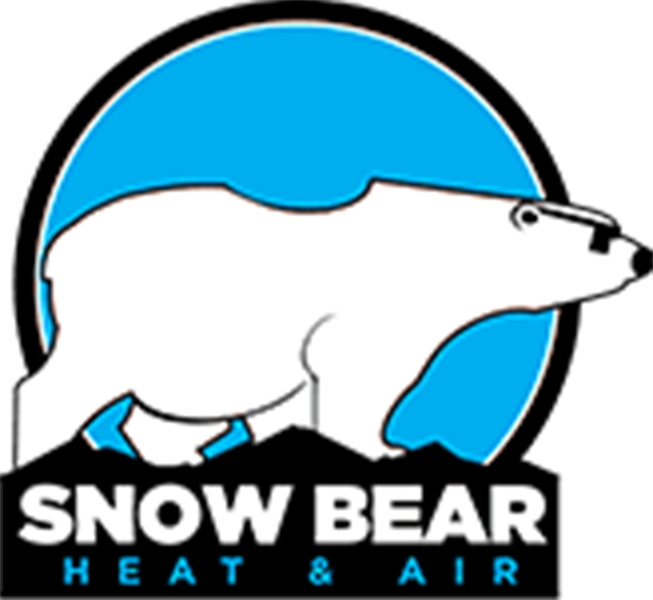 Hvac Company Snow Bear Heat Air Logo